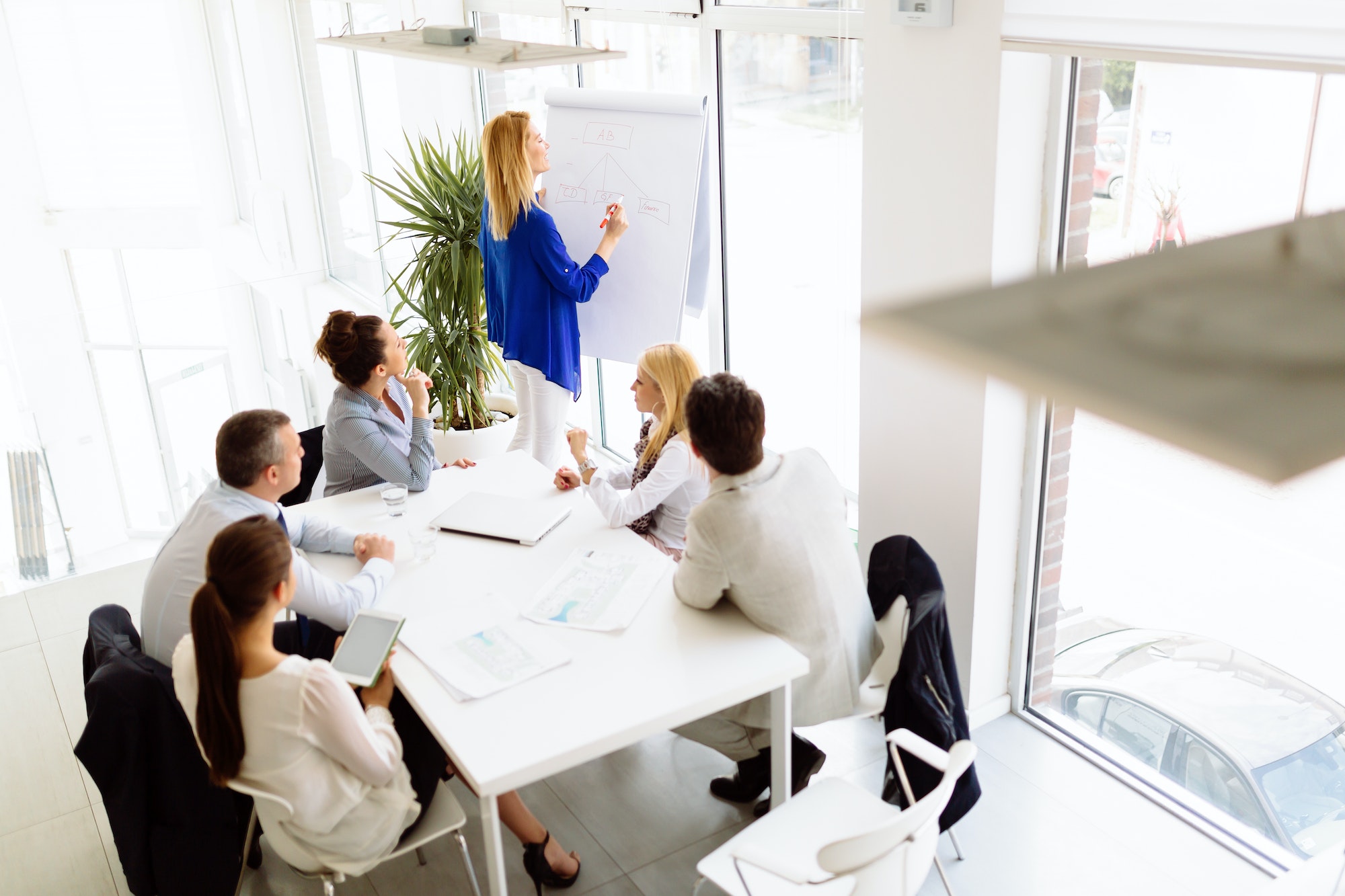 Business people discussing future plans